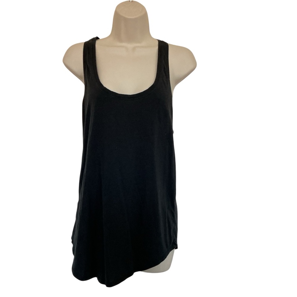 Lululemon Womens Black Racerback Tank Size Medium Loose Gym Yoga Lightweight